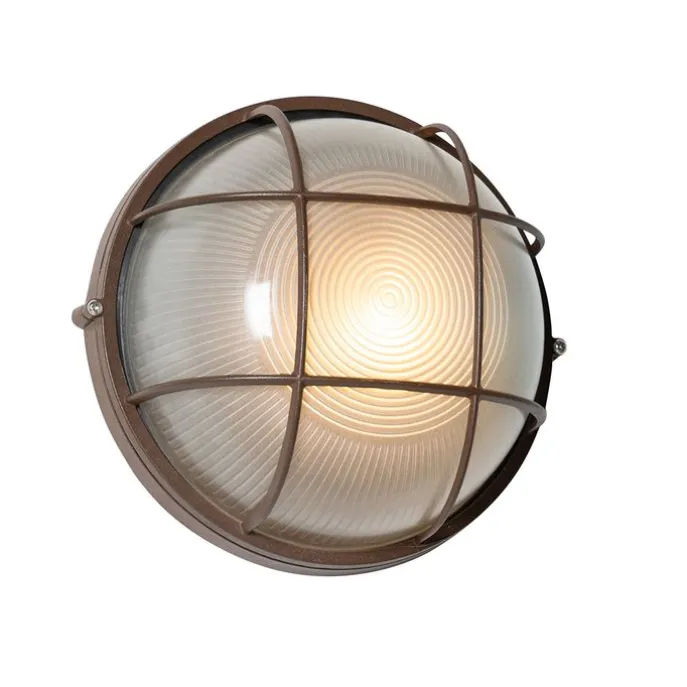 Industrielle Außenwandleuchte rostbraun IP44 - Hanneke