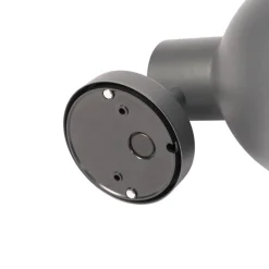 Industrielle Außenwandleuchte dunkelgrau rund IP44 - Natas