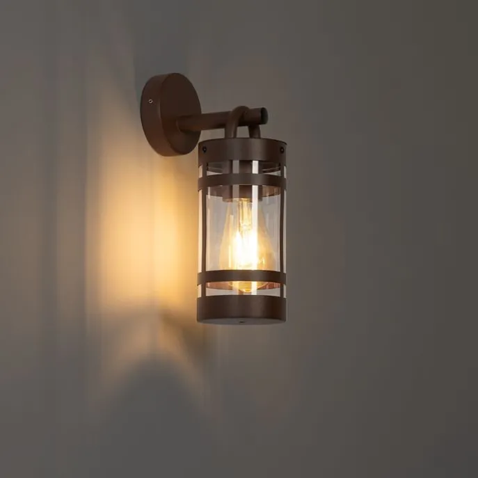 Industrielle Außenwandleuchte rostbraun IP44 - Ruben