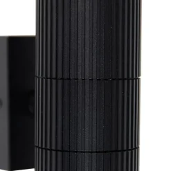 Industrielle Außenwandleuchte schwarz 2-flammig IP44 - Vigo