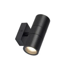 Industrielle Außenwandleuchte schwarz 2-flammig IP44 - Vigo