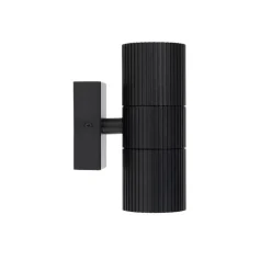 Industrielle Außenwandleuchte schwarz 2-flammig IP44 - Vigo