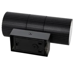 Industrielle Außenwandleuchte schwarz 2-flammig IP44 - Vigo