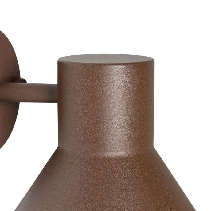 Industrielle Außenwandleuchte rostbrauner Kegel IP44 - Natas