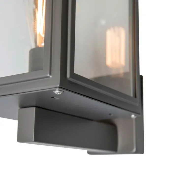 Industrielle Außenwandleuchte grau IP44 - Sutton Up