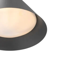 Industrielle Außenwandleuchte dunkelgrauer Kegel IP44 - Natas