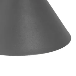 Industrielle Außenwandleuchte dunkelgrauer Kegel IP44 - Natas