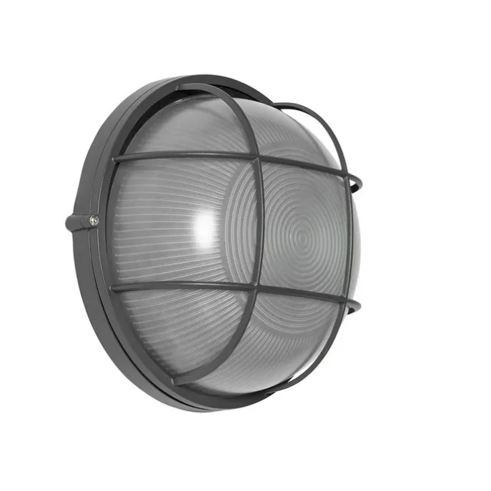 Industrielle Außenwandleuchte dunkelgrau IP44 - Hanneke