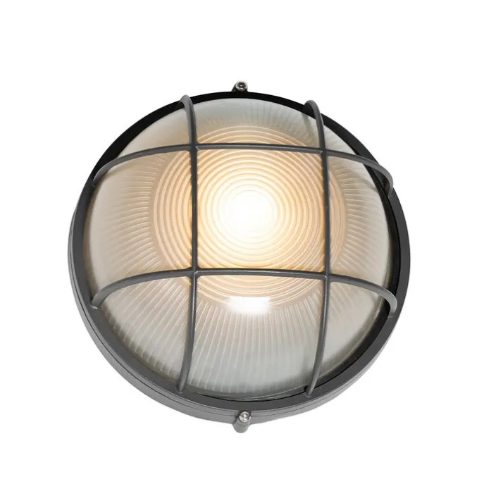 Industrielle Außenwandleuchte dunkelgrau IP44 - Hanneke