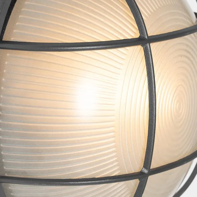 Industrielle Außenwandleuchte dunkelgrau IP44 - Hanneke