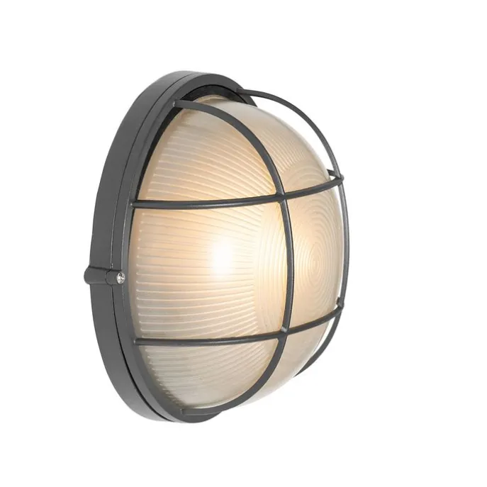 Industrielle Außenwandleuchte dunkelgrau IP44 - Hanneke