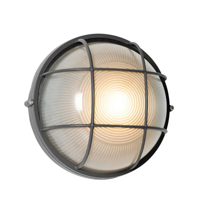 Industrielle Außenwandleuchte dunkelgrau IP44 - Hanneke