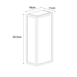 Industrielle Außenwandleuchte schwarz mit Gold IP44 - Rotterdam