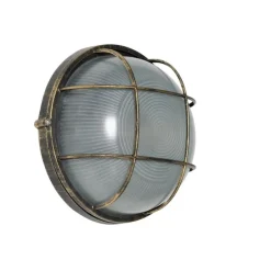 Industrielle Außenwandleuchte Antik Gold IP44 - Hanneke