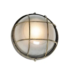 Industrielle Außenwandleuchte Antik Gold IP44 - Hanneke