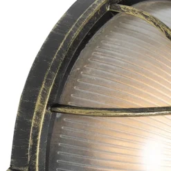 Industrielle Außenwandleuchte Antik Gold IP44 - Hanneke