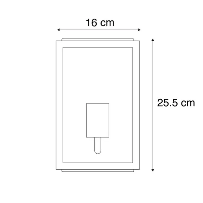 Industrielle Außenwandleuchte schwarz mit Glas IP44 - Rotterdam 2