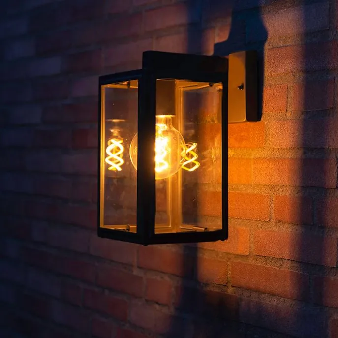 Industrielle Außenwandleuchte grau IP44 - Sutton down