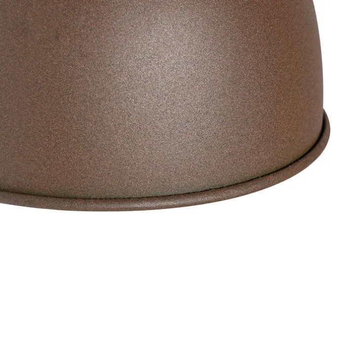 Industrielle Außenwandleuchte rostbraun rund IP44 - Natas