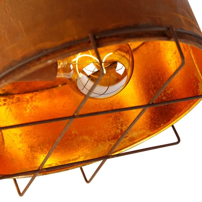 Industrielle Deckenleuchte rostbraun 35 cm - Barril