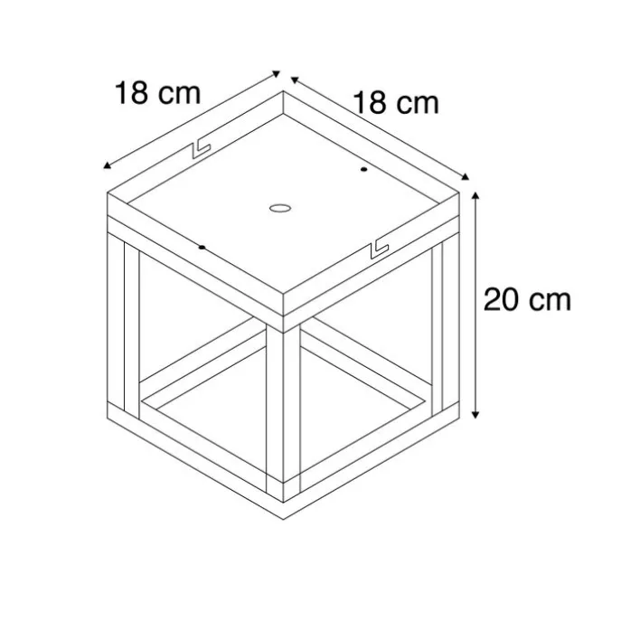 Industrielle Deckenleuchte rostbraun - Käfig