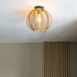 Industrielle Deckenleuchte Bronze mit Schwarz - Dong