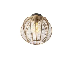 Industrielle Deckenleuchte Bronze mit Schwarz - Dong