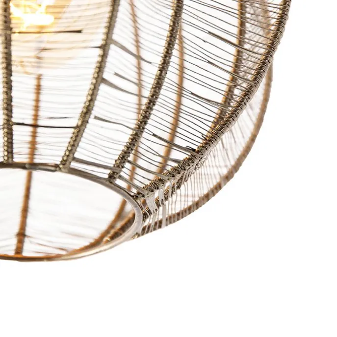 Industrielle Deckenleuchte Bronze mit Schwarz - Dong