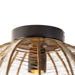 Industrielle Deckenleuchte Bronze mit Schwarz - Dong