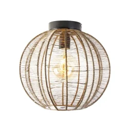 Industrielle Deckenleuchte Bronze mit Schwarz - Dong