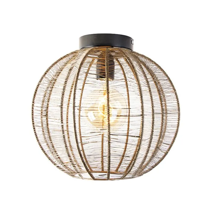 Industrielle Deckenleuchte Bronze mit Schwarz - Dong