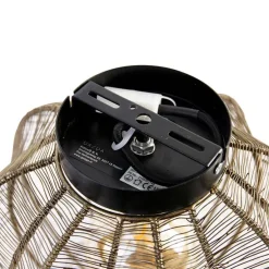 Industrielle Deckenleuchte Bronze mit Schwarz - Dong