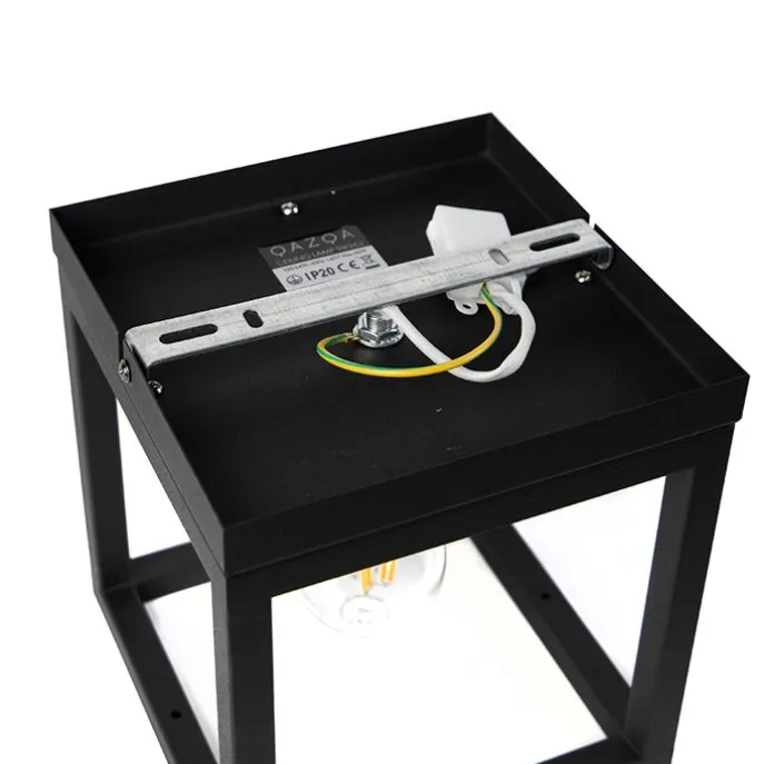 Industrielle Deckenleuchte Schwarz Stahl - Cage