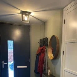 Industrielle Deckenleuchte Schwarz Stahl - Cage