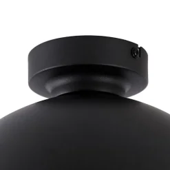 Industrielle Deckenleuchte schwarz mit Gold 28 cm - Magnax