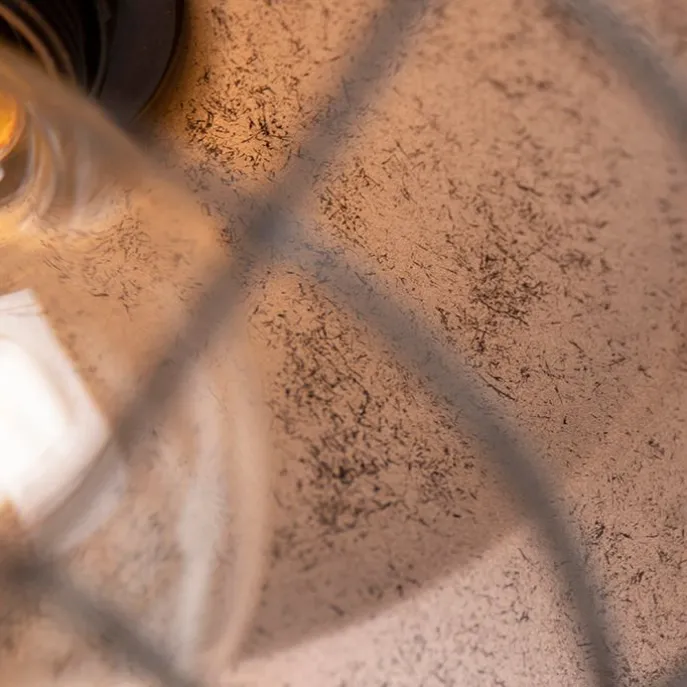 Industrielle Deckenleuchte Antik Silber 25,5 cm - Kurs