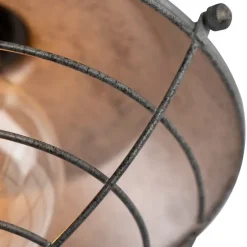 Industrielle Deckenleuchte Antik Silber 25,5 cm - Kurs