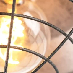 Industrielle Deckenleuchte Antik Silber 25,5 cm - Kurs