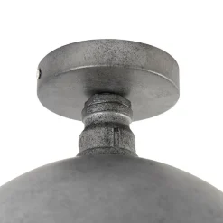 Industrielle Deckenleuchte Antik Silber 25,5 cm - Kurs