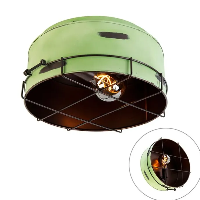 Industrielle Deckenleuchte grün 35 cm - Barril