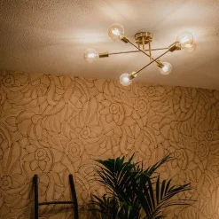 Industrielle Deckenleuchte Messing 6 Lichter - Sydney