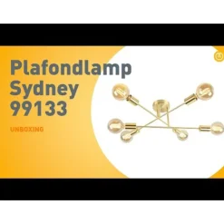 Industrielle Deckenleuchte Messing 6 Lichter - Sydney