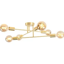 Industrielle Deckenleuchte Messing 6 Lichter - Sydney