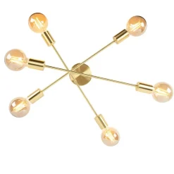 Industrielle Deckenleuchte Messing 6 Lichter - Sydney