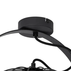 Industrielle Deckenleuchte schwarz 35 cm verstellbar - Hanze