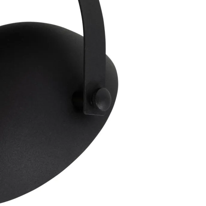 Industrielle Deckenleuchte schwarz mit Gold 3-flammig verstellbar – Magnax