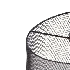 Industrielle Deckenleuchte schwarz - Drum Mesh