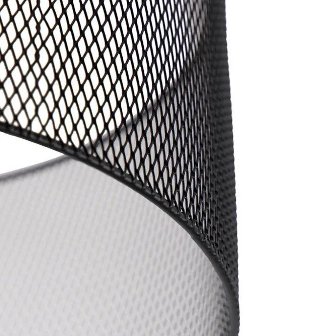 Industrielle Deckenleuchte schwarz - Drum Mesh