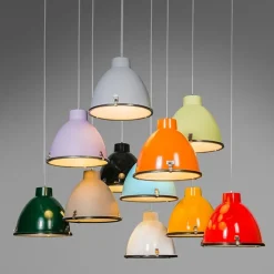 Industrielle Hängelampe Aluminium 38 cm dimmbar - Anteros