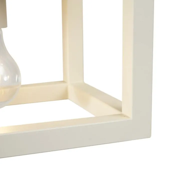 Industrielle Hängelampe Beige 4-Lichter - Cage Rack